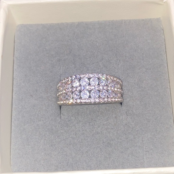 S925 unique eternity wedding band ring - Picture 12 of 15